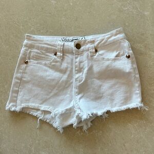 Special White Cut-off Shorts